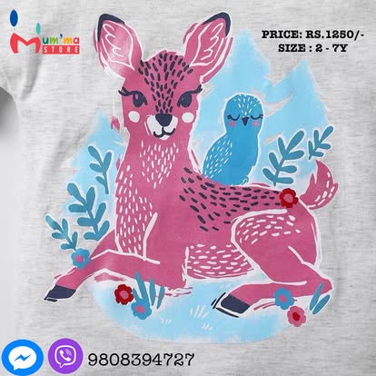 Girls Deer Tshirt